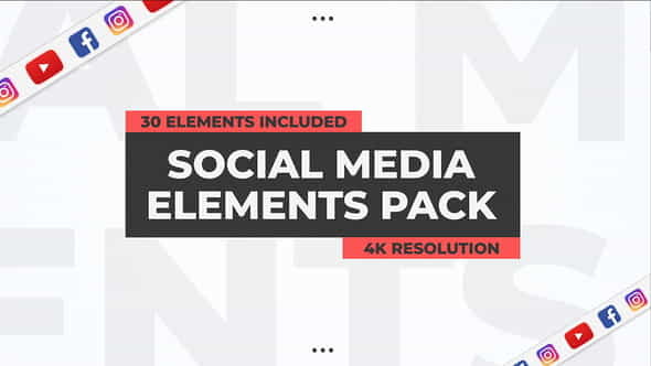 Social Media Elements Pack - - VideoHive 27008356