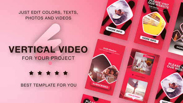 Instagram Reel Promo Slideshow Vertical Intro - VideoHive 57645258