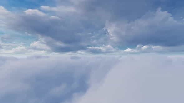 Fly Above Clouds Loopabe - VideoHive 32936635