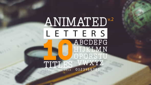 Animated Letters10 Titles - VideoHive 19528794