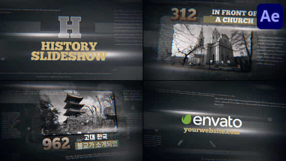 History Slideshow For After Effects - VideoHive 50564331