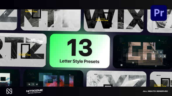 Letters Typography - VideoHive 44905591