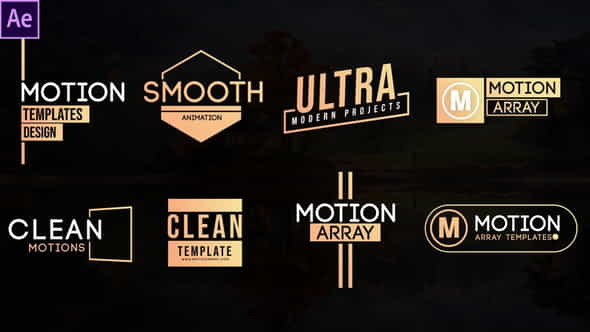 Clean Motion Titles - VideoHive 33558831