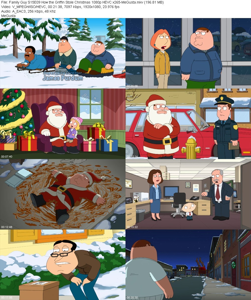 Family Guy S15E09 How the Griffin Stole Christmas 1080p HEVC x265-MeGusta