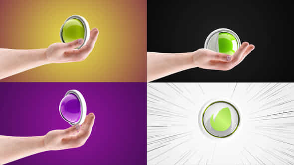 Hand Logo Reveal - VideoHive 35182091