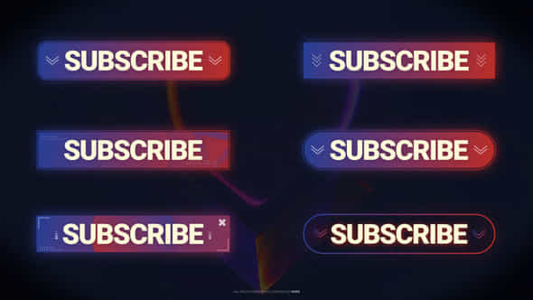 Subscribe Buttons Mogrt - VideoHive 50202814