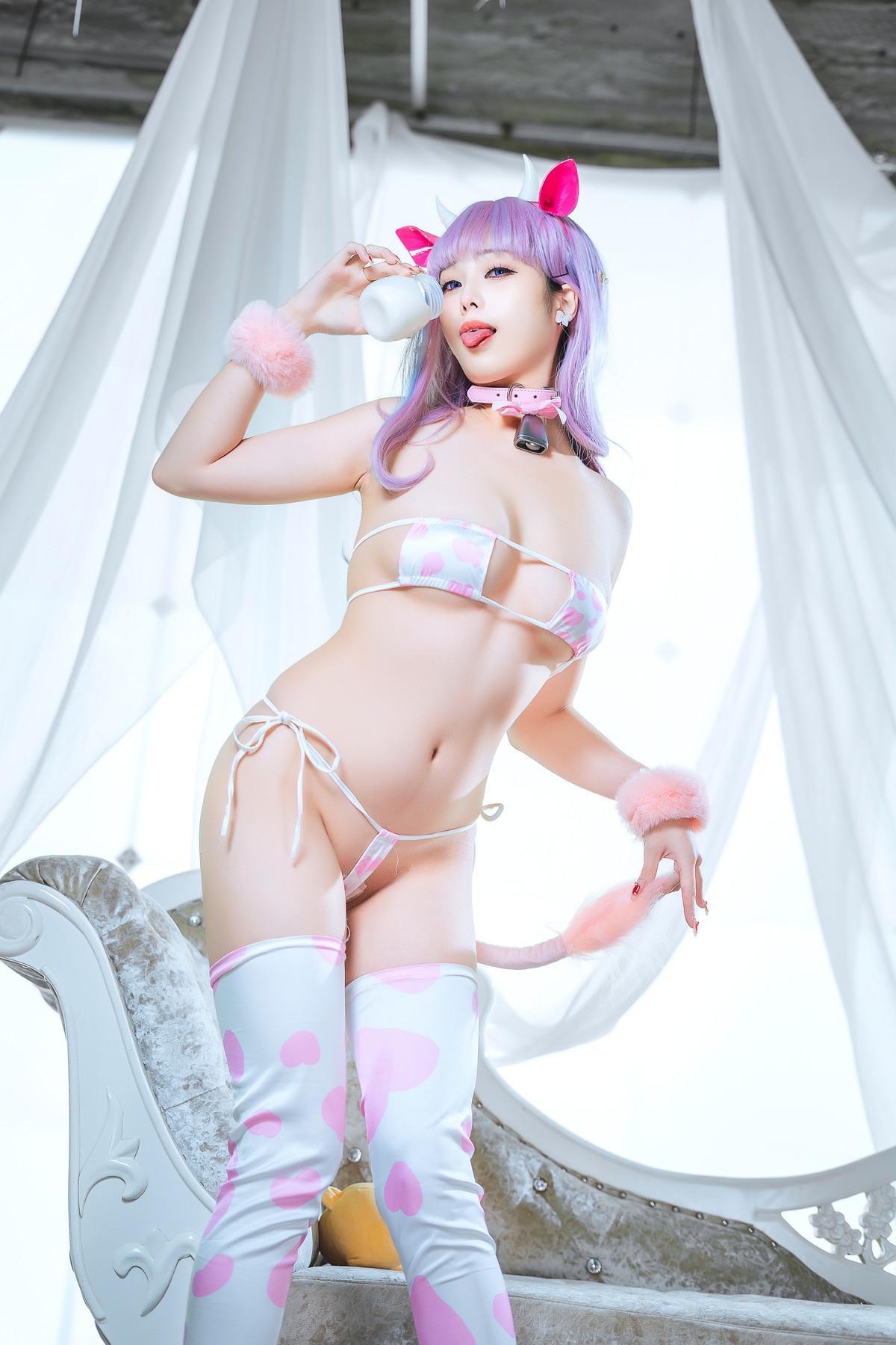 Cosplay 蜜汁猫裘Mizhimaoqiu 普利茅斯 奶牛装ver Set.02(4)