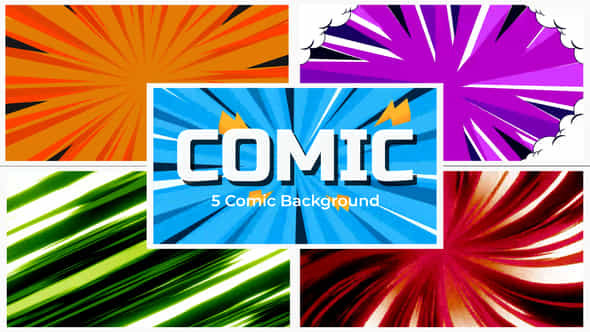 Comic Background - VideoHive 56666269