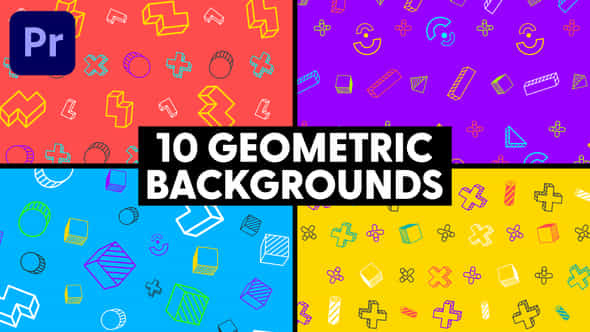Geometric Backgrounds - VideoHive 46352945