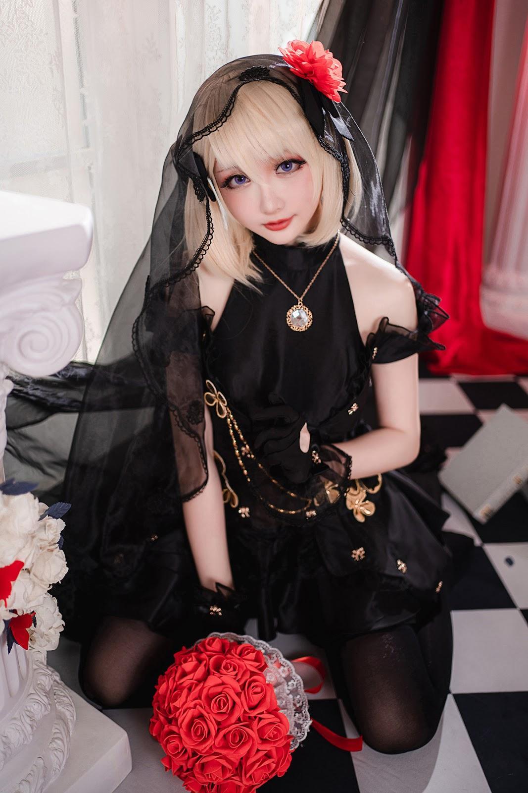 Cosplay 星之迟迟Hoshilily Z23婚纱(14)