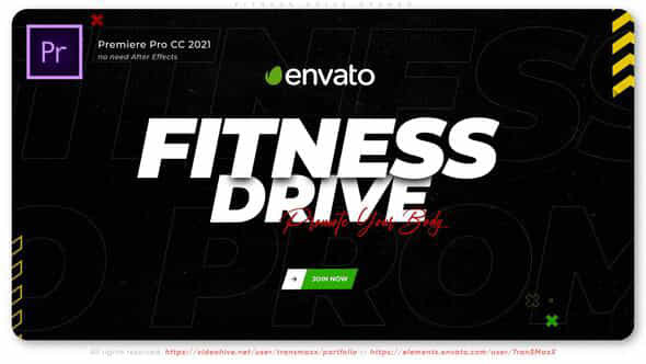Fitness Drive Opener - VideoHive 48672408