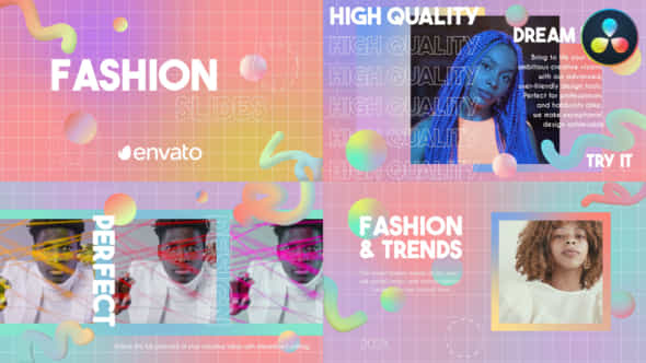 Fashion Slides For Davinci Resolve - VideoHive 52356350