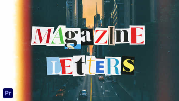 Magazine Cutout Letters - VideoHive 37137884