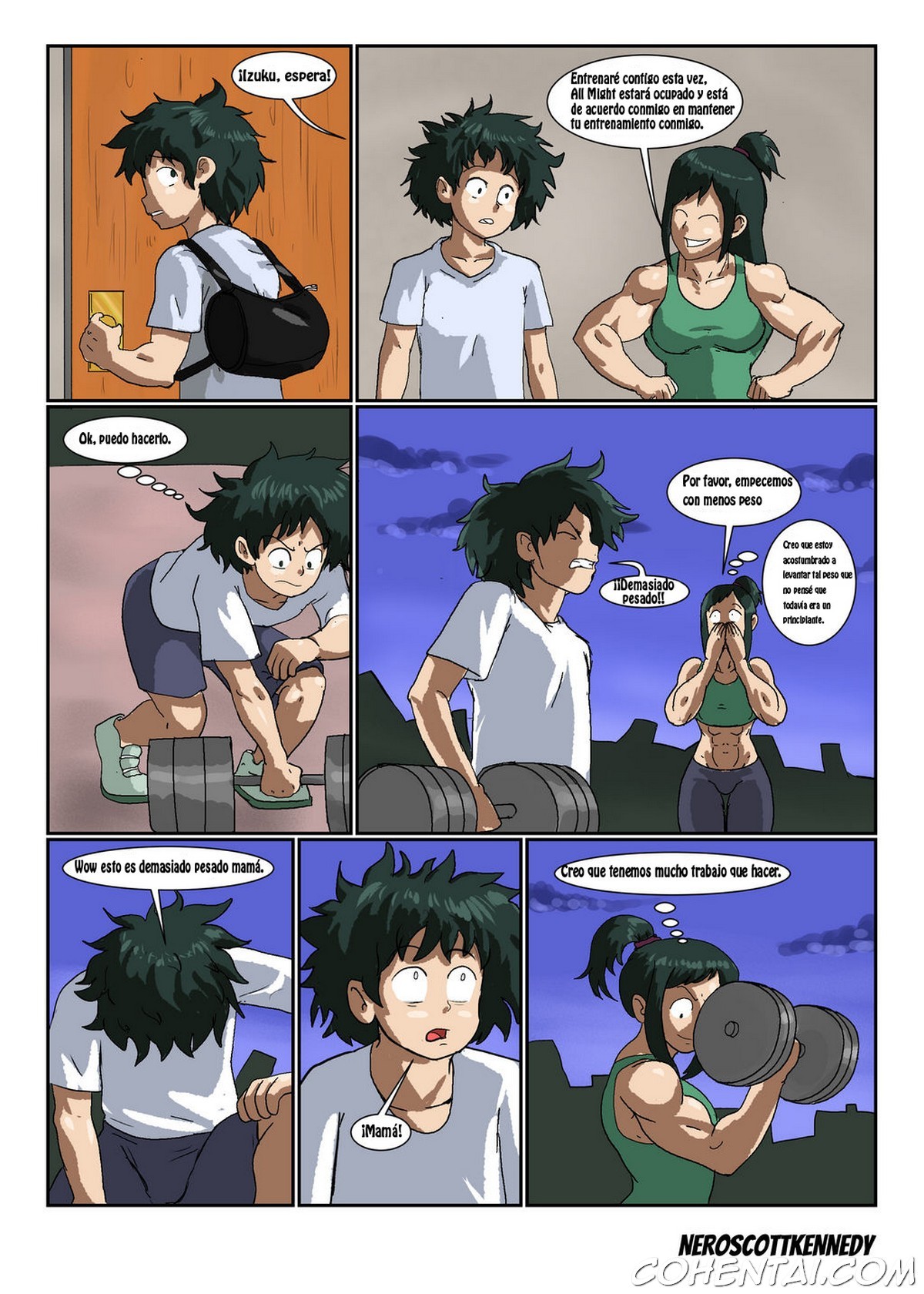 Strong mom (Boku no Hero Academia) xxx comics manga porno doujin hentai español sexo 