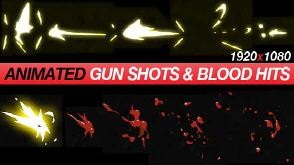 Gun ShotsBlood Hits - VideoHive 639651
