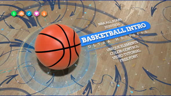Basketball 4K Opener Action Sport - VideoHive 24891112
