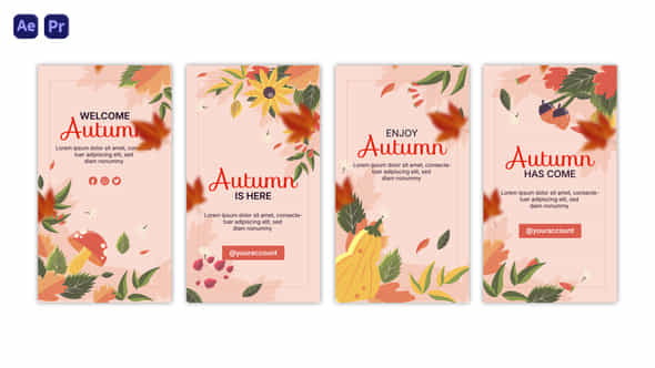 Hello Autumn Instagram Stories - VideoHive 54350093