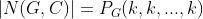 |N(G,C)|=P_G(k,k,...,k)