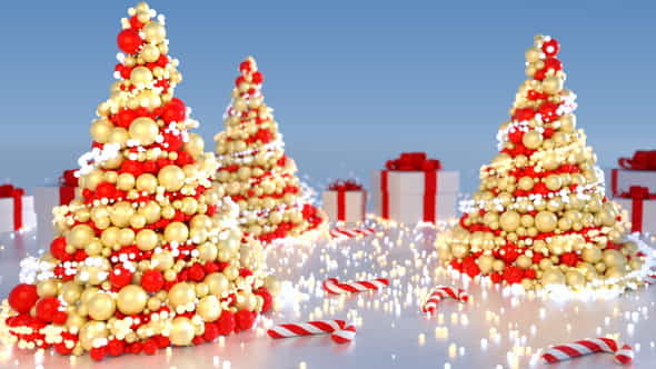 Abstract Christmas Tree (5 versions) - VideoHive 21023603