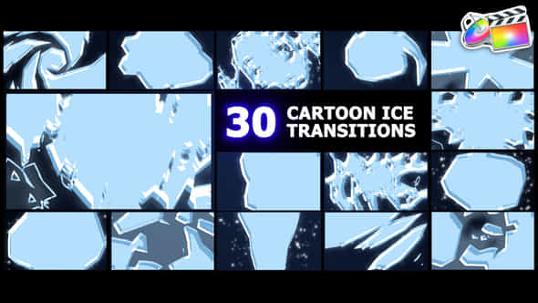 Cartoon Ice Transitions - VideoHive 42612928
