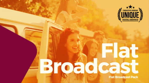 Flat Broadcast Pack - VideoHive 13459136