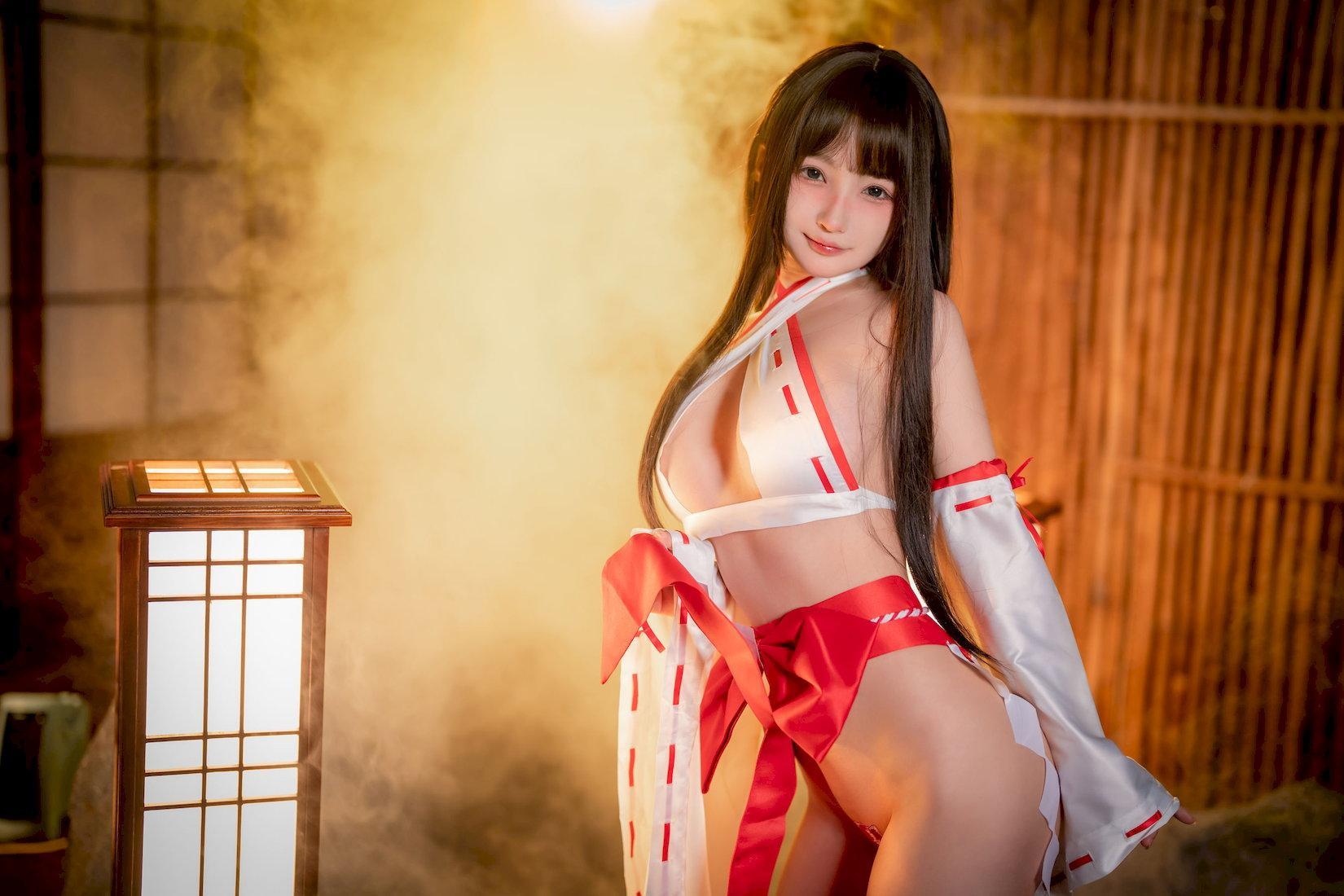 [福利女神cosplay] 桜井宁宁 - 纯洁巫女/61P(29)