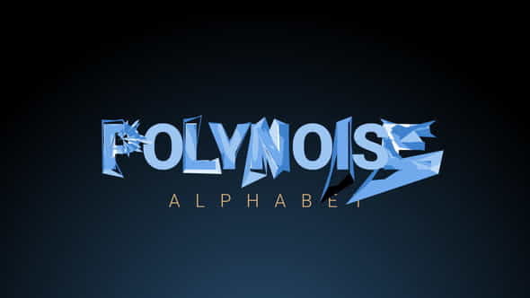 PolyNoise Alphabet - Animated Typeface - VideoHive 16871115