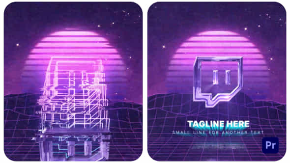 80s VHS Logo - VideoHive 46122639