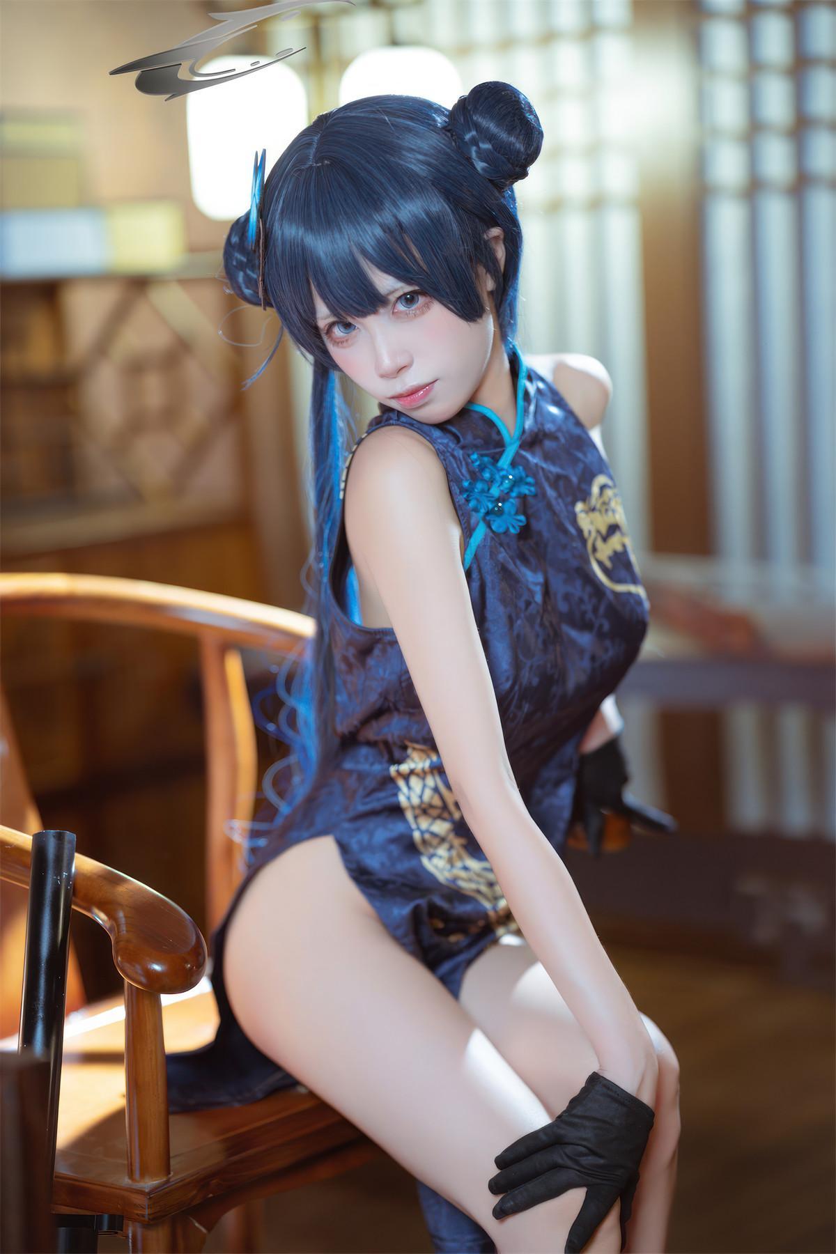 Cosplay 是三不是世w 碧蓝档案 妃咲旗袍(5)