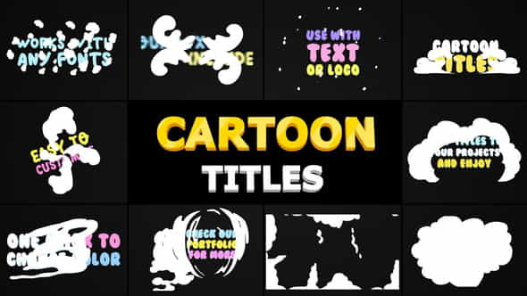 Cartoon Smoke Titles | Premiere - VideoHive 23990736