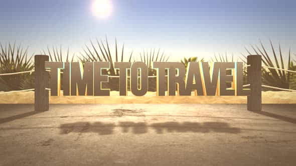 Text Time To Travel - VideoHive 32698896