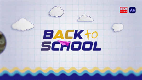 4K Reel Back To School Typography Promo - VideoHive 59357074