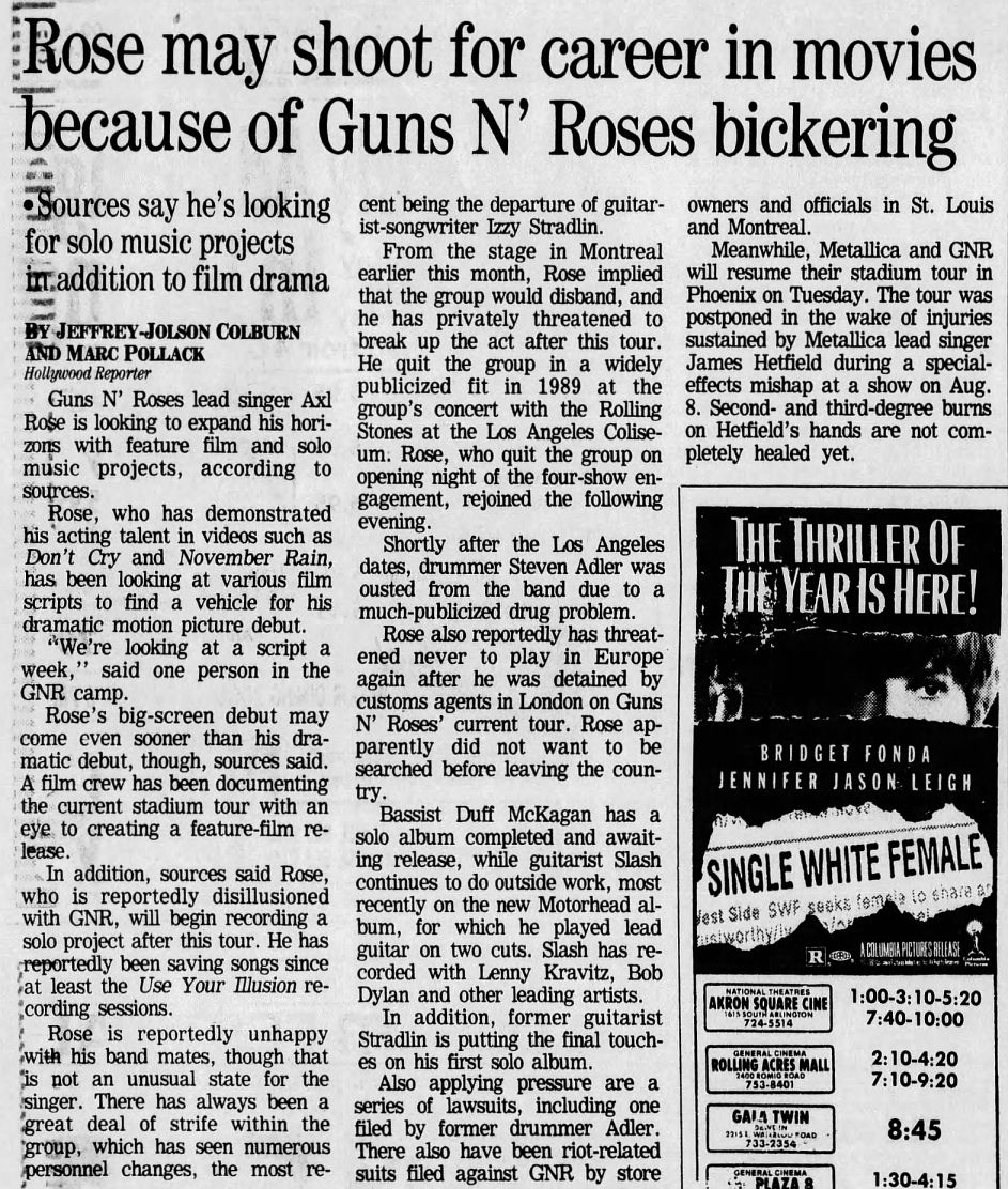 1992.08.23 - The Akron Beacon Journal/Hollywood Reporter - Rose may shoot for career in movies (Axl) ZvBqDv27_o