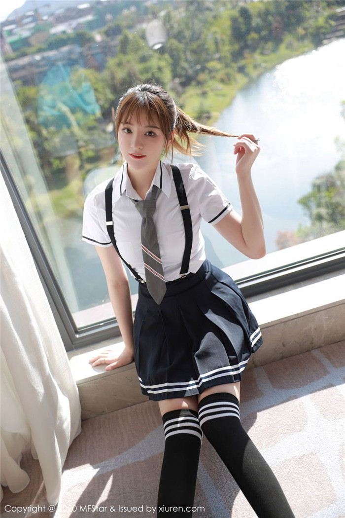 模范学院yoo优优清纯校服系列写真(11)