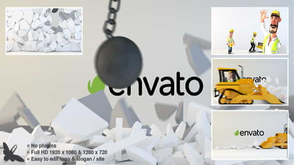 Wrecking Ball Logo - VideoHive 9295868