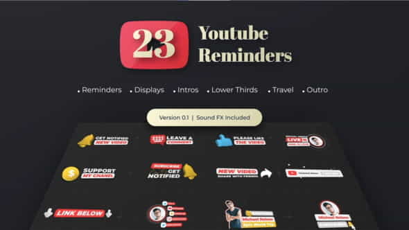 Youtube Subscribe Reminder - VideoHive 30861369