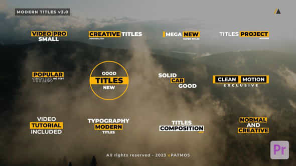 Modern Titles v3 - VideoHive 45689675