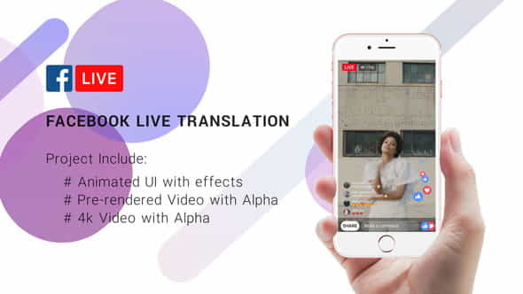 FaceBook Live Translation Stream - VideoHive 22289820