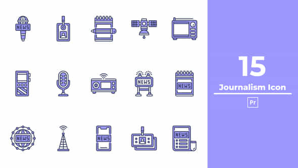 Journalism Icon Premiere Pro - VideoHive 50317751