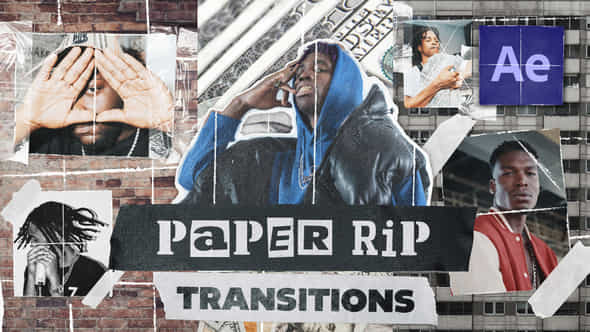 Paper Rip Transitions Vertical - VideoHive 52956034