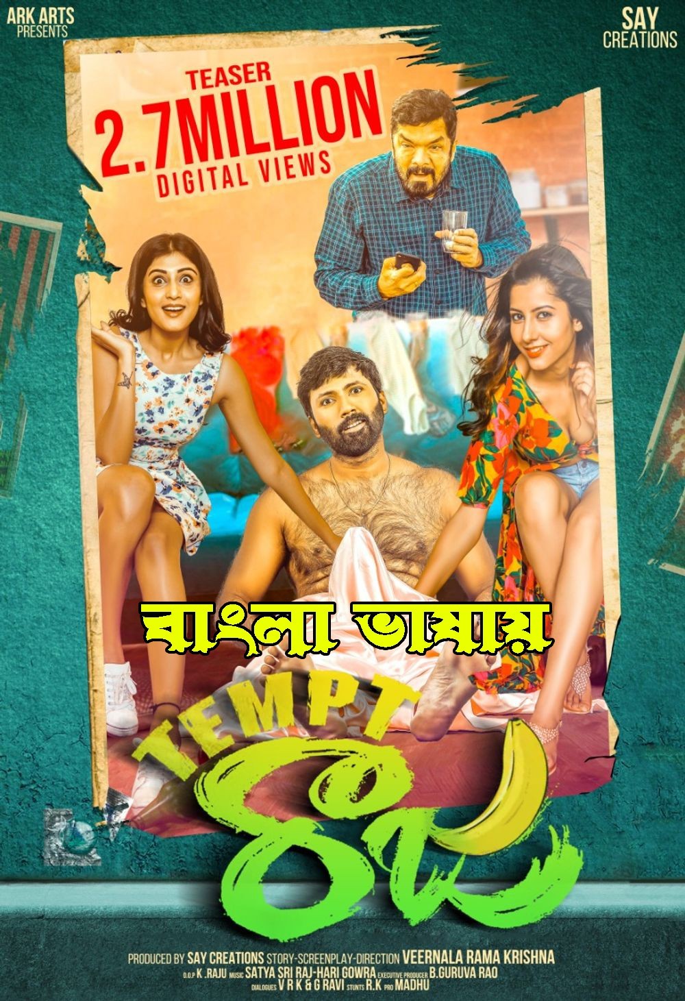 Tempt Raja 2024 Bengali Dubbed Movie 720p WEBRip 1Click Download