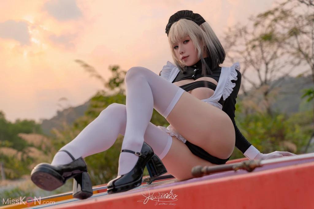 Coser@黏黏团子兔: 10月作品 战斗女仆 动感光波 (77 photos )(36)