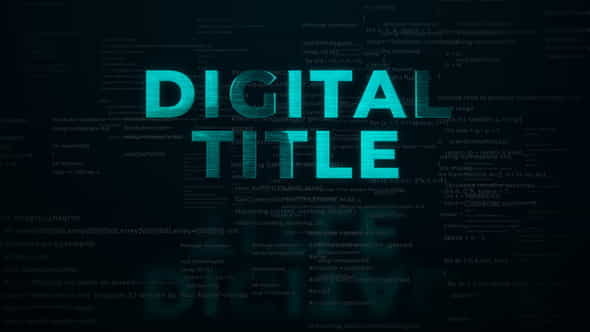 Digital Code Logo Reveal - VideoHive 27078193