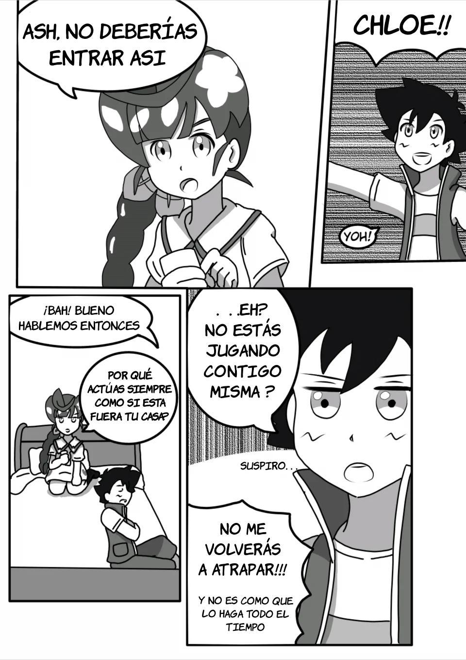 Enojo en Unova - Charla diaria de Ash y Chloe 4 - 1