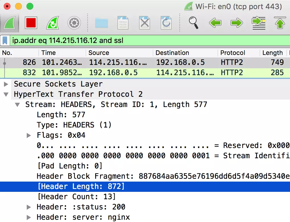 decrypt http2 over tls