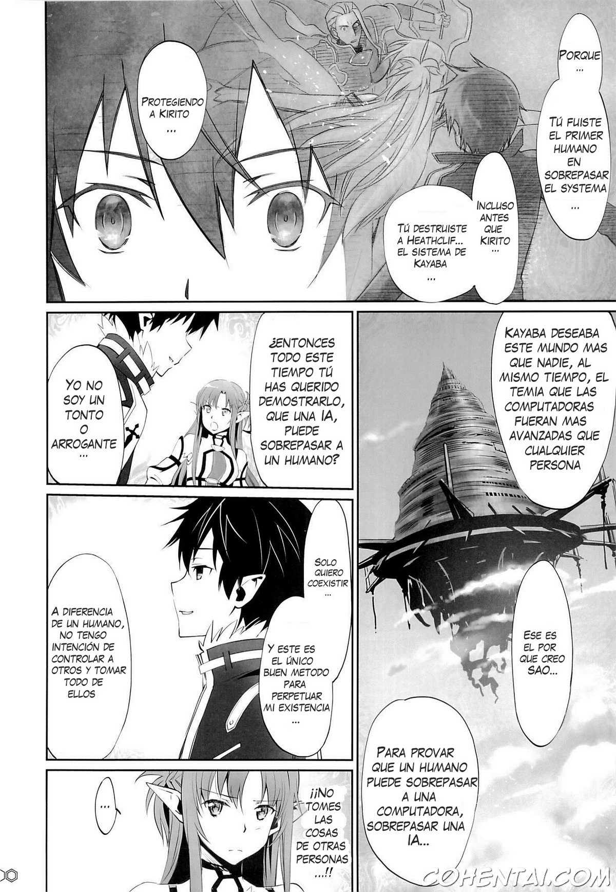 turnover (Sword Art Online) xxx comics manga porno doujin hentai español sexo Asuna Yuuki Kazuto Kirigaya | Kirito Suguha Kirigaya Sword Art Online