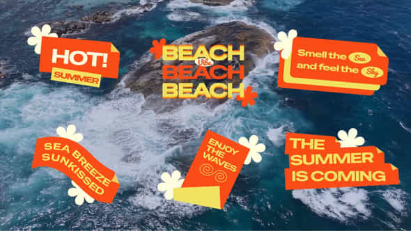 Summertime Paper Folding Titles - VideoHive 57943198