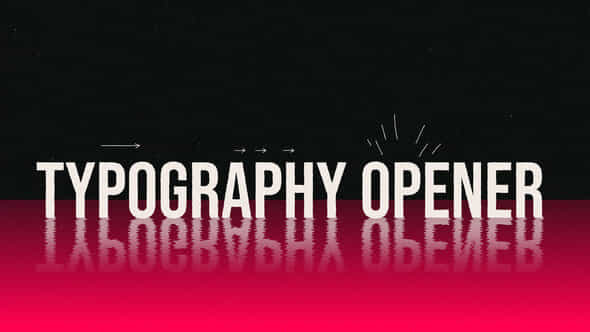 Modern Typography Opener Video - VideoHive 55319070