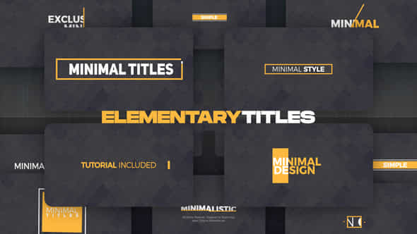 Elementary Titles Premiere Pro - VideoHive 50400081