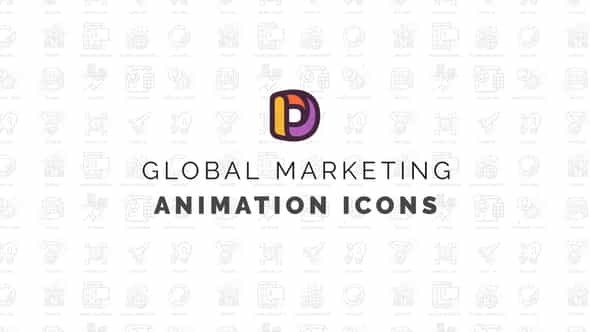 Global marketing - Animation Icons - VideoHive 34567586